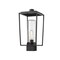 Z-Lite Sheridan 1 Light Outdoor Post Mount Fixture, Black And Seedy 594PHMS-BK - alternate 1